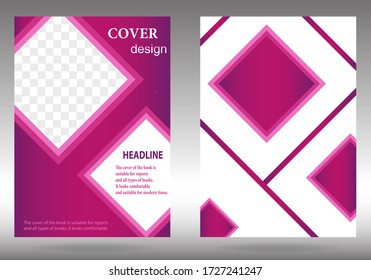 Modern purple report book cover