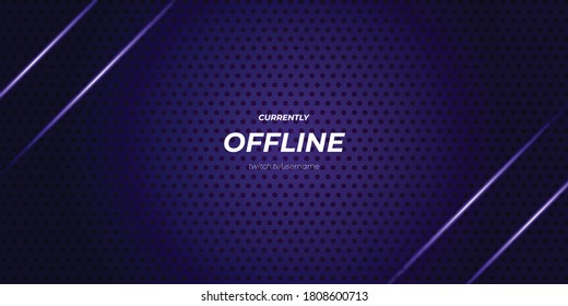 modern purple twitch offline background
