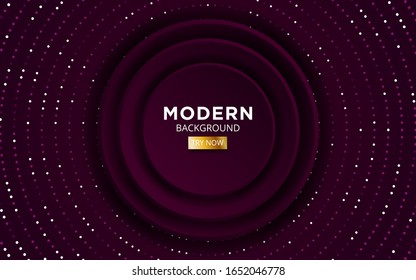 fondo vectorial púrpura moderno en la textura circular de puntos.