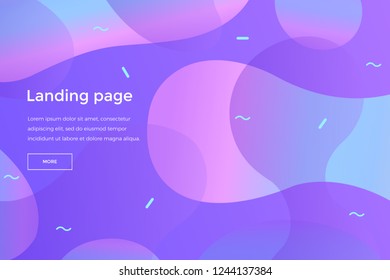 Modern purple vector background for landing page