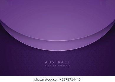 fondo abstracto del papel de la curva del vector púrpura moderno con un patrón de onda transparente dinámico