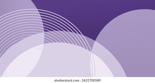 Modern purple violet and white abstract 3d circle background. modern abstract purple gaming background. Modern geometrical abstract background - circles. Business or technology presentation design