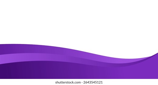 Moderner violetter Wellenrandhintergrund