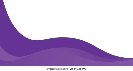 Fundo da borda da onda roxa moderna. ilustração vetorial eps10
