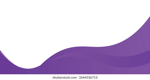 Moderner violetter Wellenrandhintergrund. Vektorgrafik eps10
