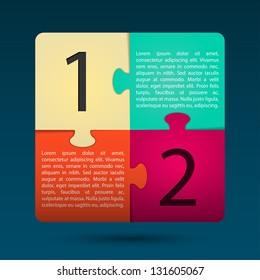 Modern Puzzle Design Layout | EPS10 Vector