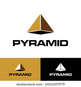 modern pyramid logo minimalist style  