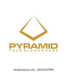 modern pyramid logo minimalist style  