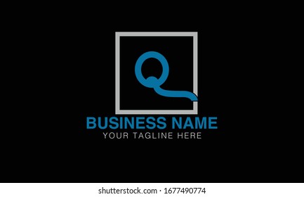Modern Q  alphabet letters monogram initial logo vector illustration