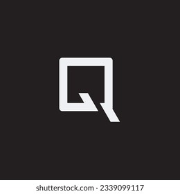 modern Q Logo with unique simple knot cool elegant and creative monogram design idea for your brand and business logo