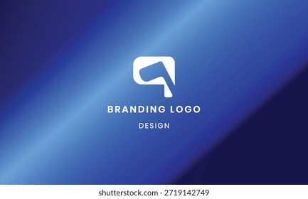 Modern Q logo vector design with colorful gradient background . 