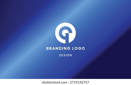Modern Q logo vector design with colorful gradient background . 