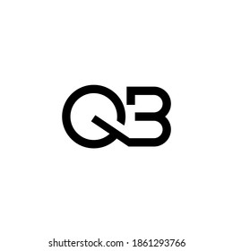 Modern Q QB Logo Design Vector Illustration