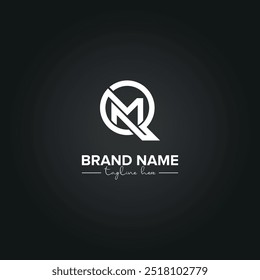 Modernes QM MQ Letters Monogram Logo Design. Ursprüngliche Vektorvorlage.