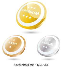 modern quality grading sign
