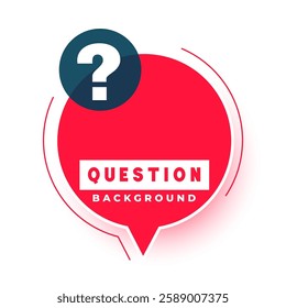 modern question mark sign background for innovative minds and ides vector