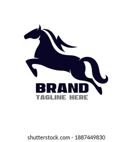 Modern quick horse flash logo