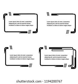 modern quote box bubble speech frame vector