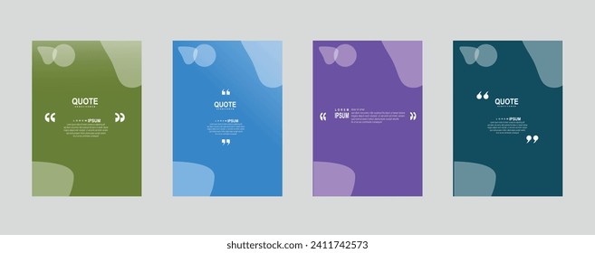 Modern quote square banner template. Usable for social media post, card, and web ad, graphics design  eps 10 