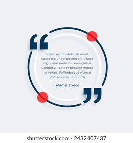 Modern quotes communication template for content or review 