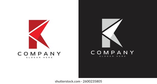 Modern R Arrow Vector Logo concept, Simple R Arrow logo designs concept.