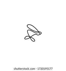 modern rabbit logo design vector