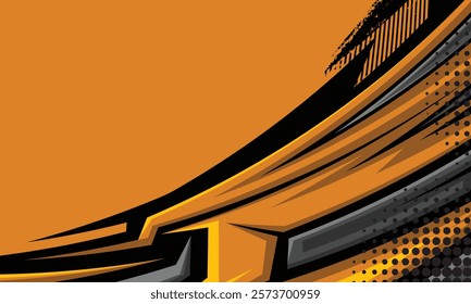 Modern racing background abstract geometric stripes car wrap vinyl sticker