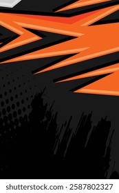 Modern racing background abstract orange geometric lines border Vector Template EPS 10