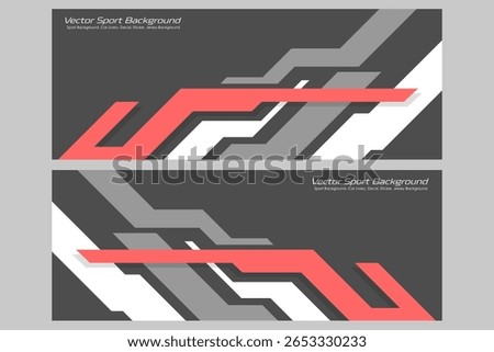 Modern racing car wrap. livery design with elegant racing line theme with orange color combination EPS 10