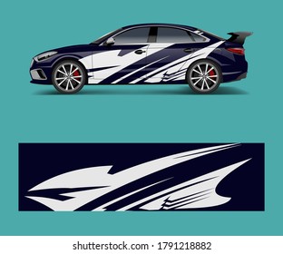 modern racing car wrap strip for racing sport car design.