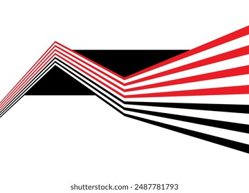 Modern racing striped pattern for sports car, moto, boat, toy or sportswear. Sports design element. Vector background in retro style with parallel lines on a white background