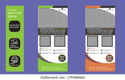 Modern Rack Card and Dl Flyer Design