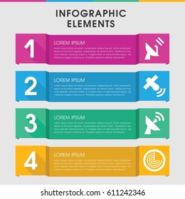 Modern radar infographic template. infographic design with radar icons includes radar. can be used for presentation, diagram, annual report, web design. 