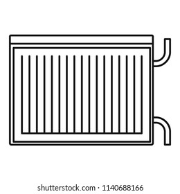 Modern radiator icon. Outline illustration of modern radiator vector icon for web design isolated on white background