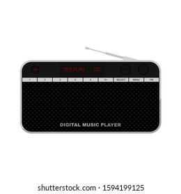 Modern Radio Design, vector cartoon for template design