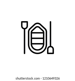Modern rafting icon