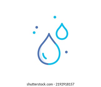 Modern rain drop vector illustration