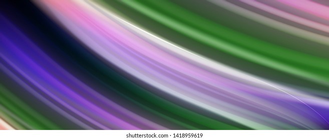 Afiche colorido de color líquido de arcoiris moderno. Forma líquida ondulada en color negro. Composición abstracta