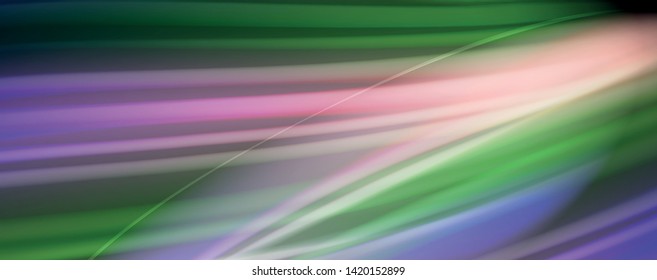 Modern rainbow liquid color flow colorful poster. Wave Liquid shape in black color background. Abstract composition