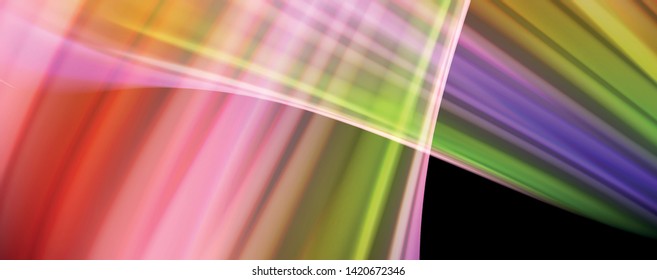 Modern rainbow liquid color flow colorful poster. Wave Liquid shape in black color background. Abstract composition