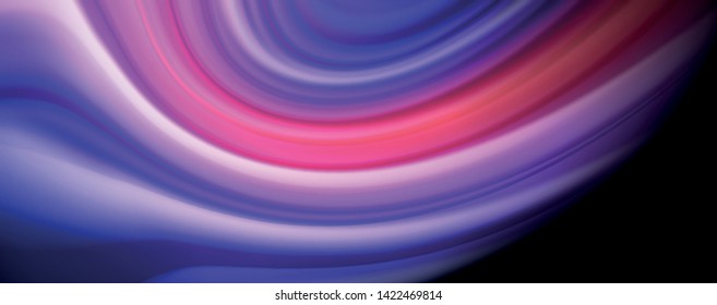 Modern rainbow liquid color flow colorful poster. Wave Liquid shape in black color background. Abstract composition