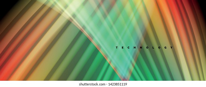 Modern rainbow liquid color flow colorful poster. Wave Liquid shape in black color background. Abstract composition