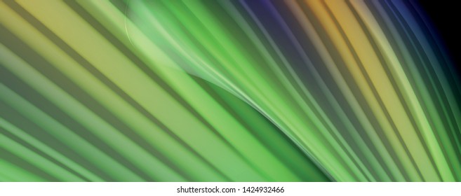 Modern rainbow liquid color flow colorful poster. Wave Liquid shape in black color background. Abstract composition
