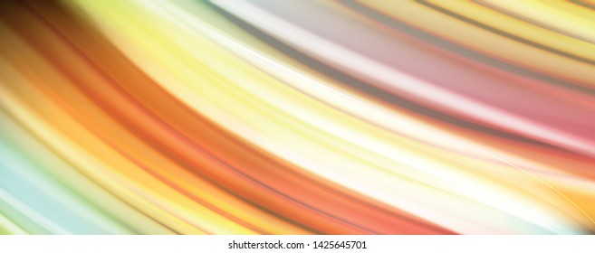 Modern rainbow liquid color flow colorful poster. Wave Liquid shape in black color background. Abstract composition