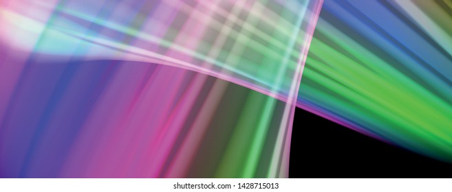 Moderne Regenbogen Flüssigkeit Farbe fließt bunt Poster. Wave Liquid Form auf schwarzem Hintergrund. Abstrakte Komposition