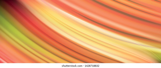 Modern rainbow liquid color flow colorful poster. Wave Liquid shape in black color background. Abstract composition