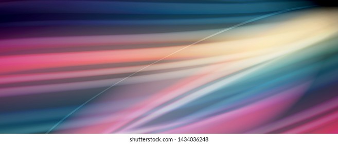 Afiche colorido de color líquido de arcoiris moderno. Forma líquida ondulada en color negro. Composición abstracta