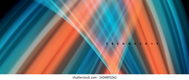 Modern rainbow liquid color flow colorful poster. Wave Liquid shape in black color background. Abstract composition