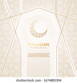 Diseño moderno de fondo ramadan kareem ilustración vectorial.