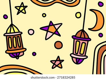 Modern Ramadan poster background for greeting cards, commercial banners, fashion, covers, and social media